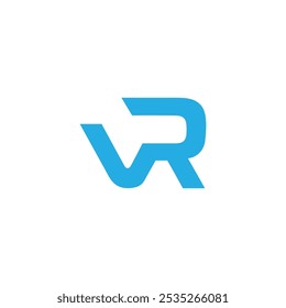 Vetor de design de logotipo de letra VR inicial, modelo vr de vetor de logotipo, design de logotipo rv, carta rv para negócios