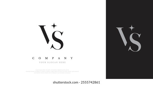 Initial VS Logo Design Vector 