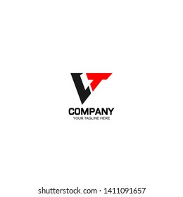 Initial Vt Logo Design Inspiration Stock Vector (Royalty Free) 1411091657