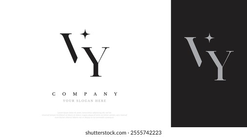 Initial VY Logo Design Vector 