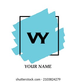 Initial VY logo template vector illustration
