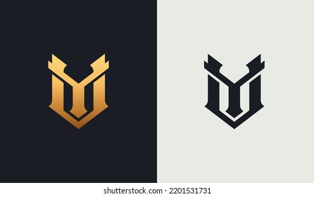 Initial VY YV V Y Monogram Logo Template. Initial Based Letter Icon Logo