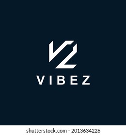 Initial VZ, letter V and Z logo monogram initials letter concept design template vector illustration