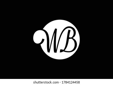 Initial W B Logo Design Vector template. W B logo for business and company identity.