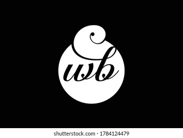 Initial W B Logo Design Vector template. W B logo for business and company identity.
