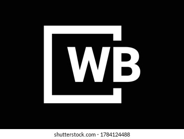 Initial W B Logo Design Vector template. W B logo for business and company identity.