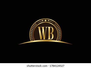 Initial W B Logo Design Vector template. W B logo for business and company identity.