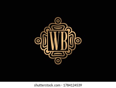 Initial W B Logo Design Vector template. W B logo for business and company identity.