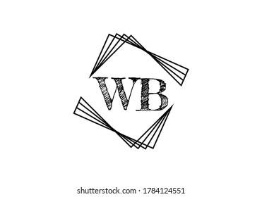 Initial W B Logo Design Vector template. W B logo for business and company identity.