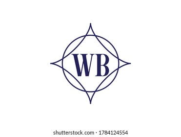 Initial W B Logo Design Vector template. W B logo for business and company identity.