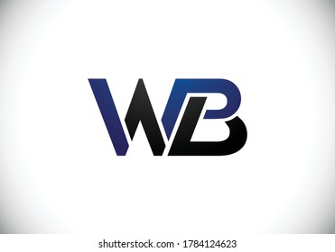 Initial W B Logo Design Vector template. W B logo for business and company identity.