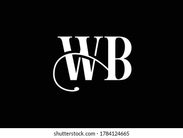 Initial W B Logo Design Vector template. W B logo for business and company identity.