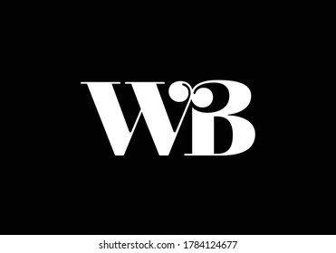 Initial W B Logo Design Vector template. W B logo for business and company identity.