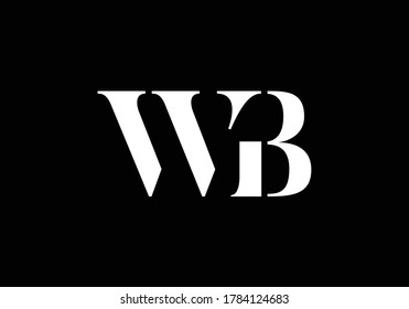 Initial W B Logo Design Vector template. W B logo for business and company identity.