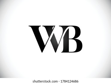 Initial W B Logo Design Vector template. W B logo for business and company identity.