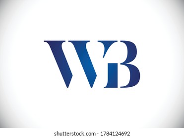 Initial W B Logo Design Vector template. W B logo for business and company identity.