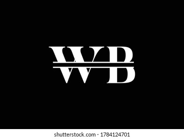 Initial W B Logo Design Vector template. W B logo for business and company identity.