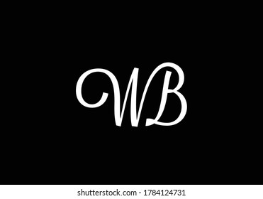 Initial W B Logo Design Vector template. W B logo for business and company identity.