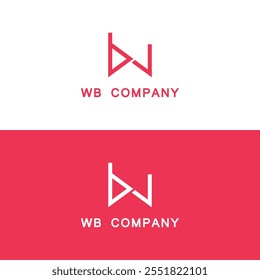 Initial W B Logo Design Vector template. W B logo for business and company identity.
