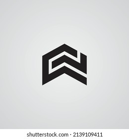 initial W C letter logo vector template.