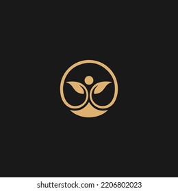 Initial W leaf alphabet with circle leaf and swoosh. Eco-friendly logo concept. Font emblem. Modern vector logo for ecological business
