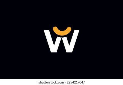 Plantilla de vectores de diseño del logotipo de la letra W inicial. Icono de Monograma y letras de alfabeto creativas Ilustración