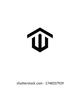 Logo De Letra W Inicial Con Diseño De Logotipo De Concepto De Casa
