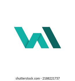 Initial W letter modern geometric logo vector. Creative letter W logo design concept