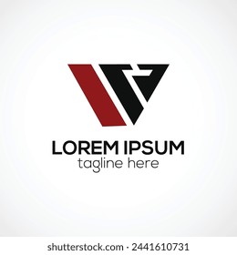Plantilla aislada del vector del concepto del diseño abstracto del logotipo de la letra W 