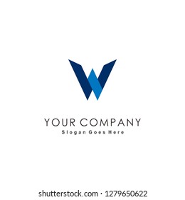 Initial W logo design inspiration