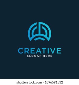 Initial W logo design inspiration