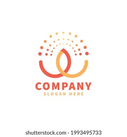 initial w logo template design vector icon illustration