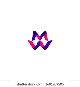 diseño inicial del logotipo de la letra W M