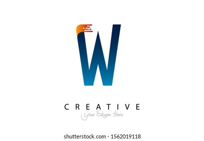 Initial W Modern Trendy Design Logo. Letter W Icon Logo with line and dot style Vector Illustration.