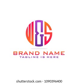 Initial W & S abstract logo template vector