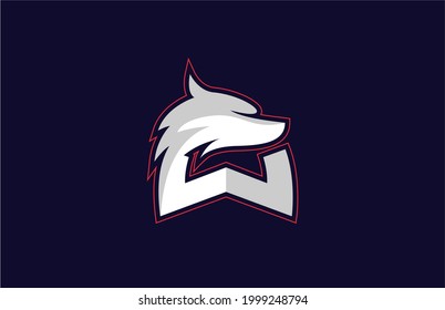 Initial W for Wolf Logo Design