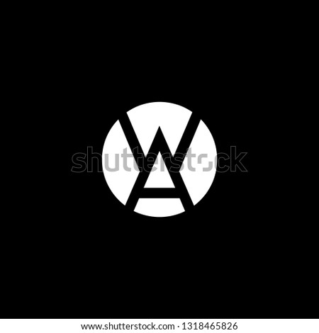 Initial WA / AW Monogram Logo Design Inspiration