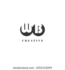 Initial WB company creative label trendy idea brand