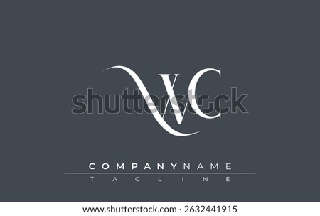 Initial WC Logo Design Vector. Elegant Monogram Logo Design with Decorative Elements and Typography