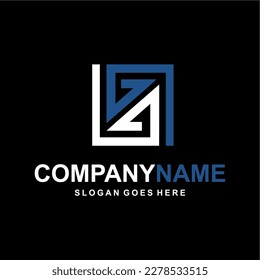 Initial White letter A AA AAA Logo Design with black Background Vector Illustration Template