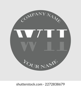 Initial WHW letter logo typography elegant modern illustration monogram creative