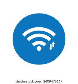 Initial wifi logo combine with letter O vector template