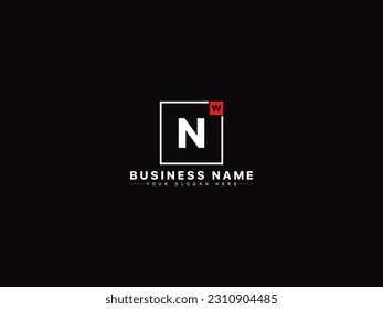 Logo De Letra Inicial Wn, Wt, Wd, Wl, Wq Con Plantilla De Vector De Typografía Empresarial Moderna Creativa