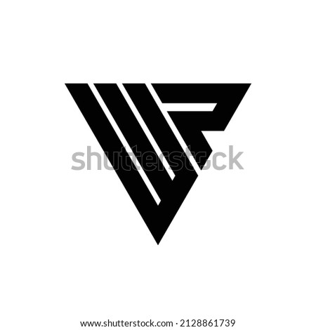 initial WP triangle logo design