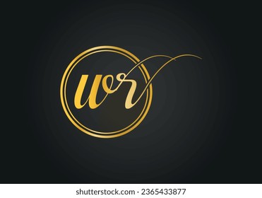 Initial WR modern monogram and luxury logo design, Professional Letters Vector Icon Logo.