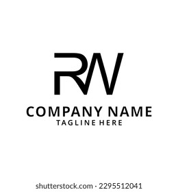 Initial WR , RW logo and icon designs