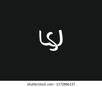  Vector de diseño de logotipo de carta WS inicial 