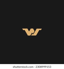 Initial WS Logo. Creative Letter WS Logo Design Vector Template
