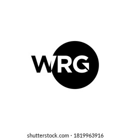 initial W,WRG letter logo design vector illustration