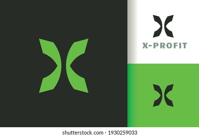 Compañía de logotipo de mariposa X inicial, diseño de plantilla vectorial de logotipo. Listo para usar, fácil de editar.
